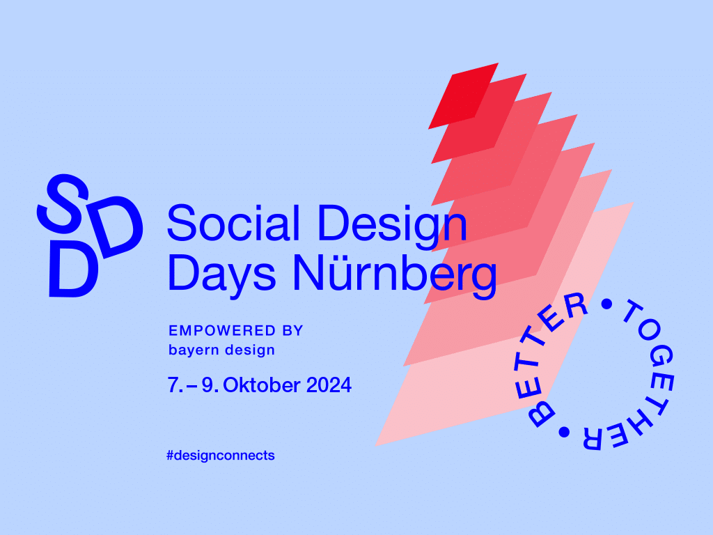 Key Visual Social Design Days Nürnberg 2024, Thema: better togehter