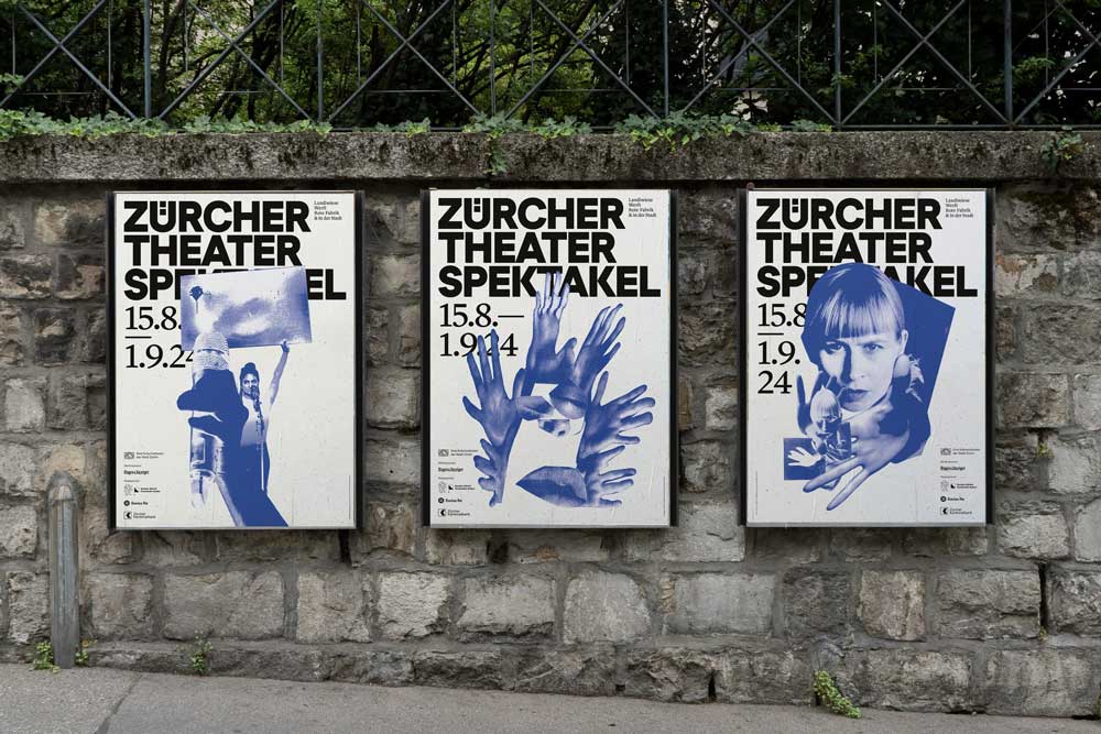 Agenturporträt Studio Marcus Kraft, Visuelle Kommunikation & Kampagne ’24 für das Zürcher Theater Spektakel mit Bráulio Amado