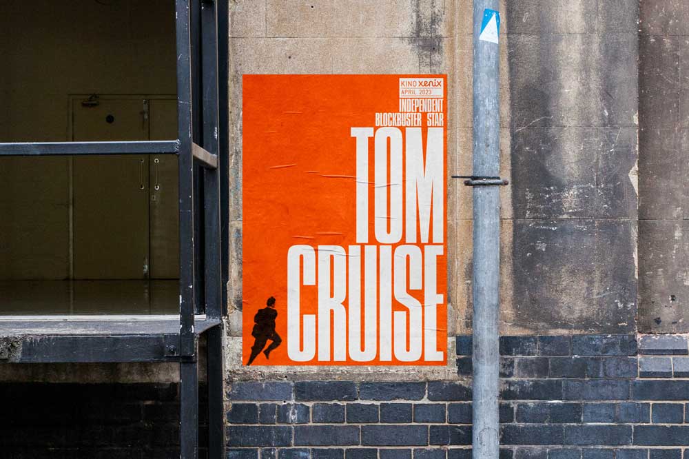 Agenturporträt Studio Marcus Kraft, Visuelle Kommunikation für den Tom Cruise Monat im Programmkino Xenix 