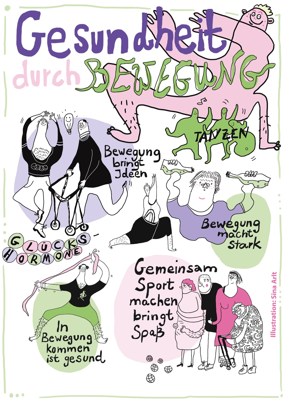 Porträt der Woche: Sina Arlt, Graphic Recording, Illustriertes Plakat 