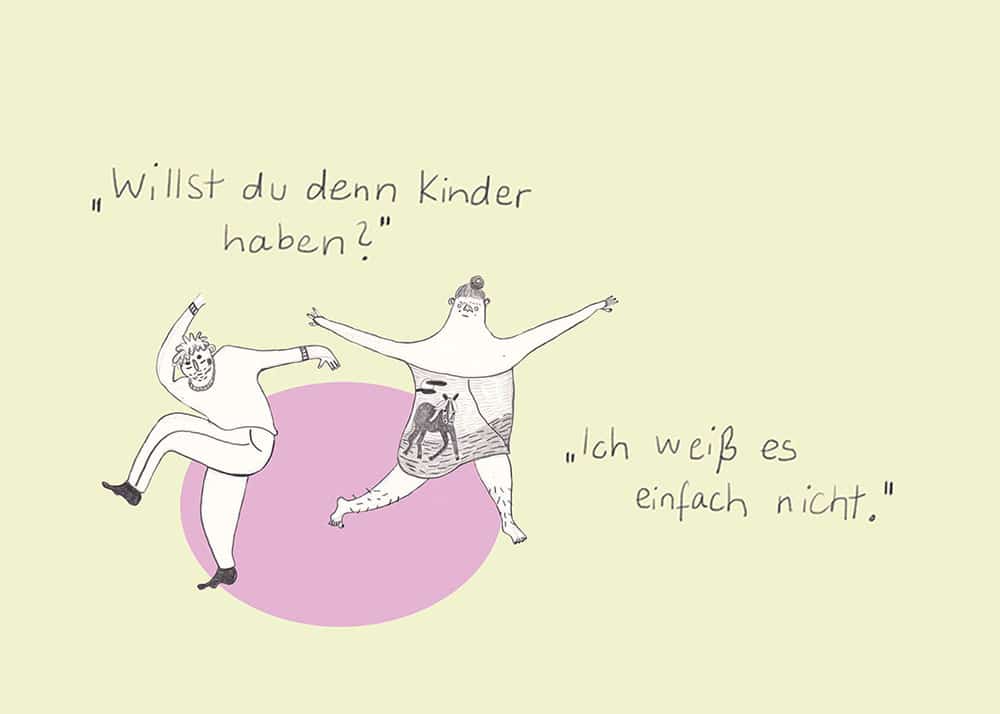 Porträt der Woche: Sina Arlt, Illustratiion aus der Publikation »Zu Besuch«