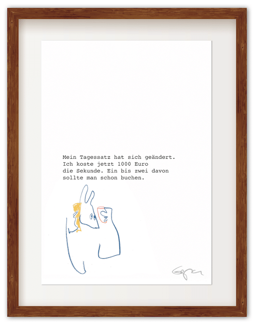 Art Print Hinrichsen Hanseplatte Tagessatz