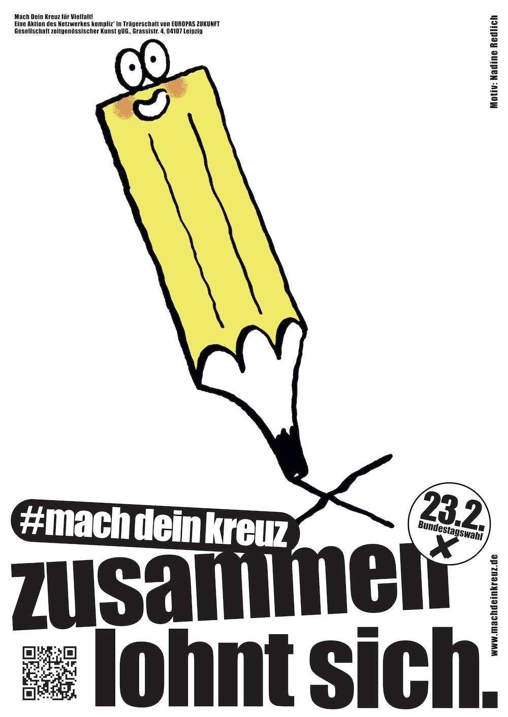 #MachDeinKreuz: 50 Plakate von Kreativen zur Bundestagswahl