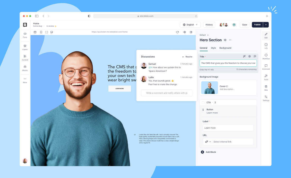 Verbindung zwischen Design und Content in einem CMS › PAGE online
