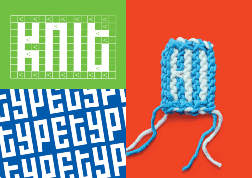 Schrift Knit Hello, Nachfolger der Knit Grotesk