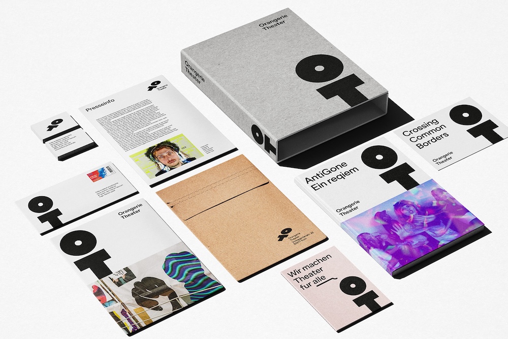 Barrierefreies Rebranding des Orangerie Theater: gesamte Print-Gestaltung