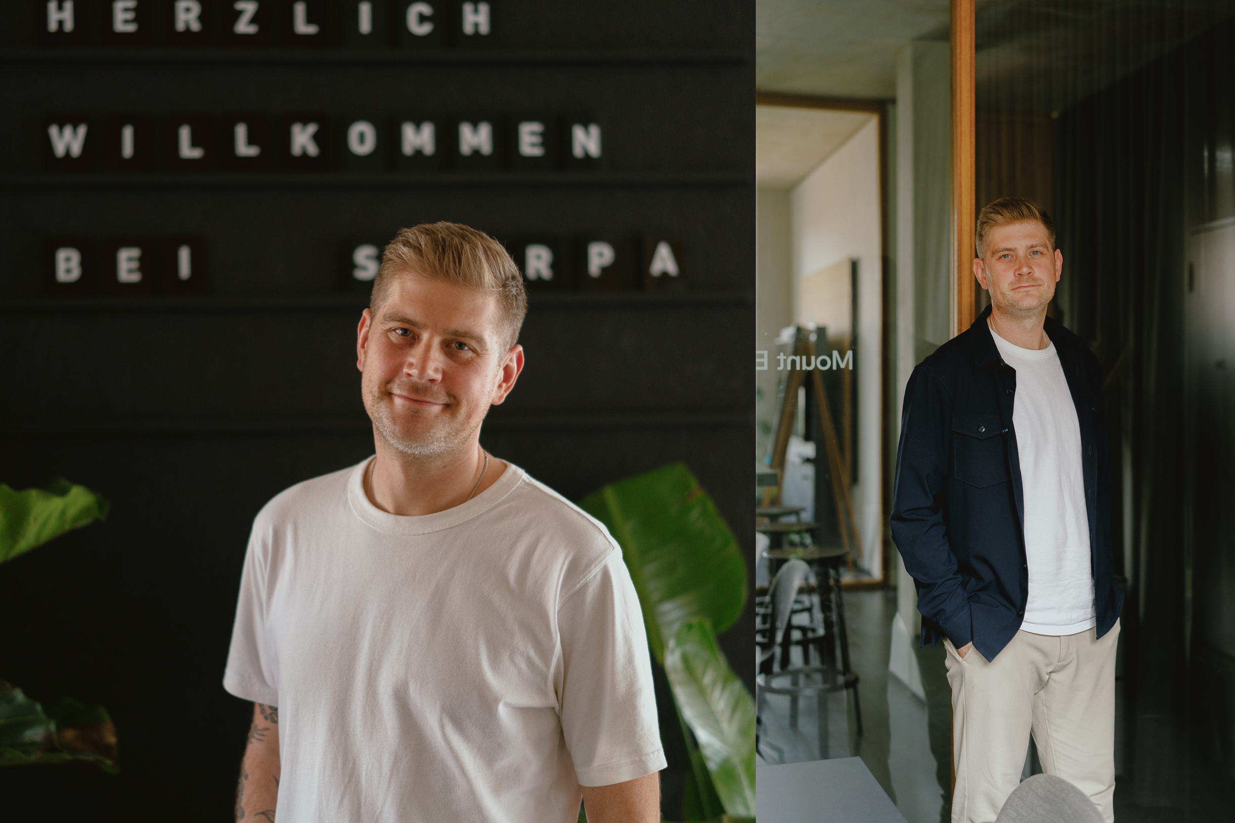 Henning Klimczak steht im Office von Sherpa Design