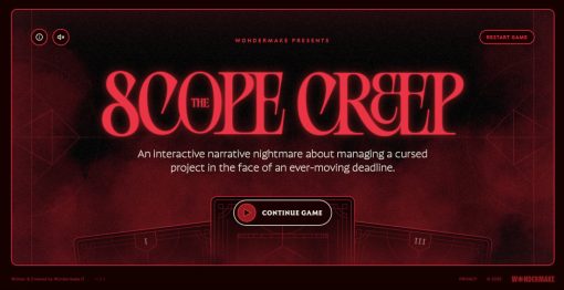 The Scope Creep Gamedesign Screenshot