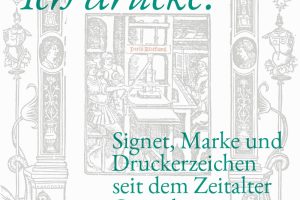 Ich drucke, Buchcover, die Marke Gutenberg