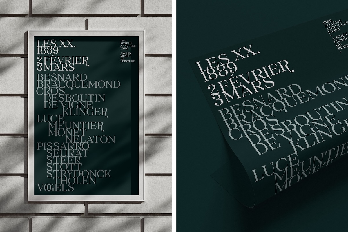 Schrift Selestin der britischen Foundry The Northern Block mit tropfenförmigen, kugeligen Serifen auf einem Plakat zu sehen