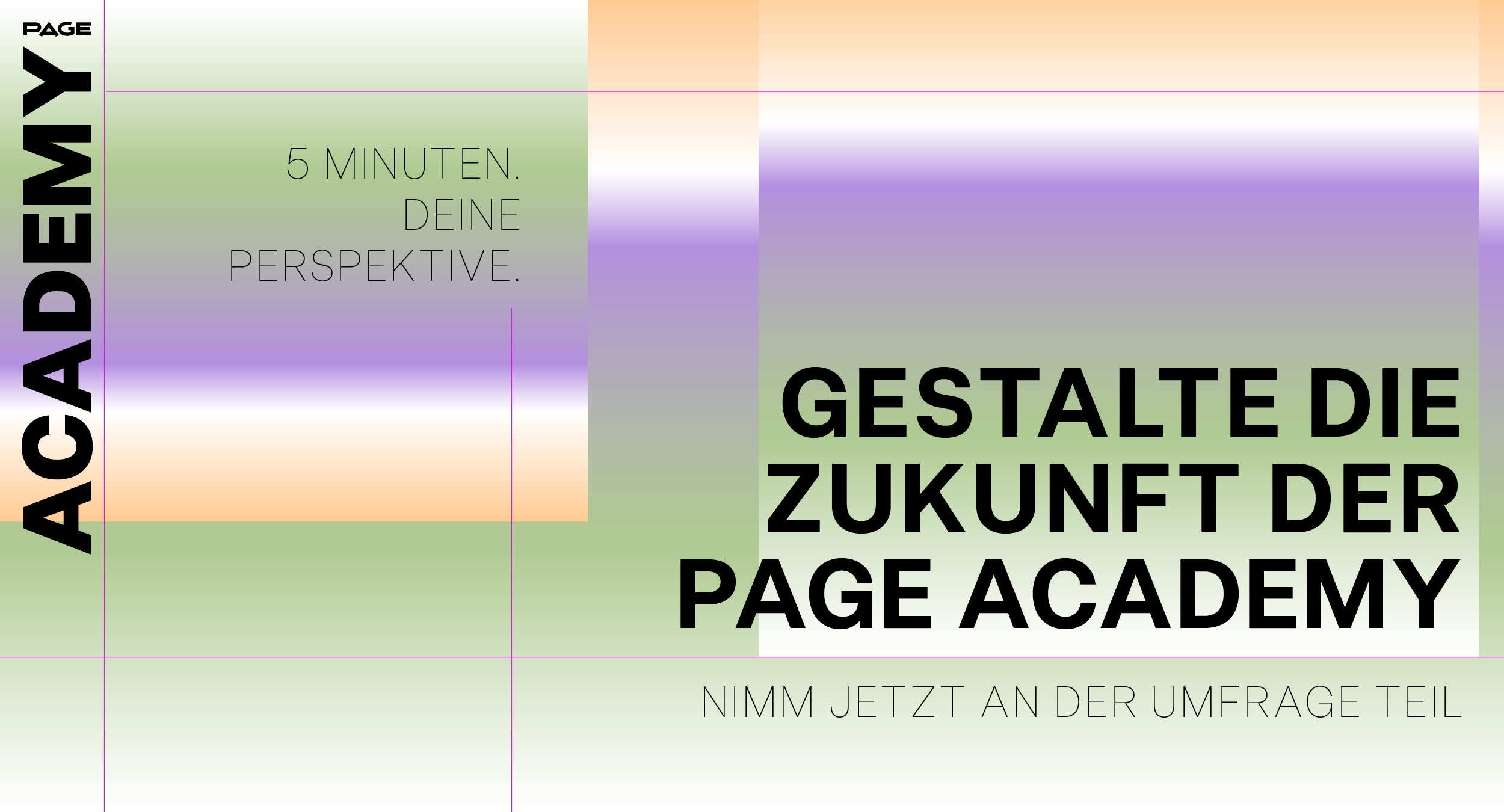 Umfrage-Aufruf PAGE Academy 