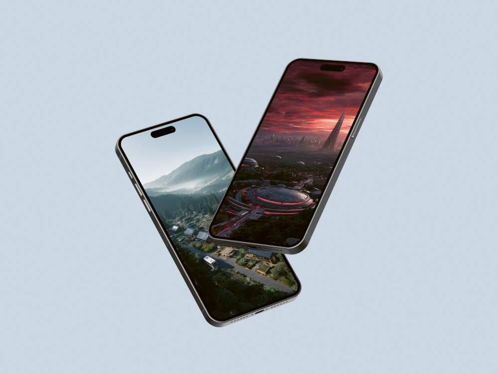 Projekt Futures Feed, zwei iPhone Mochups