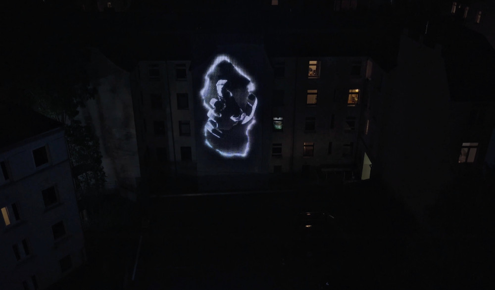 3D-Installation mit Hologramm in Hamburg