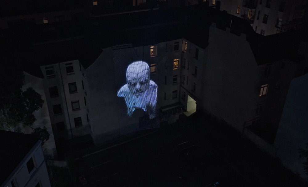 3D-Installation mit Hologramm in Hamburg