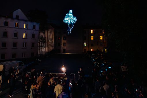 3D-Installation mit Hologramm in Hamburg