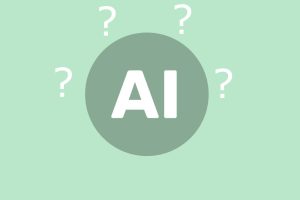 AI Label mit Fragezeichen