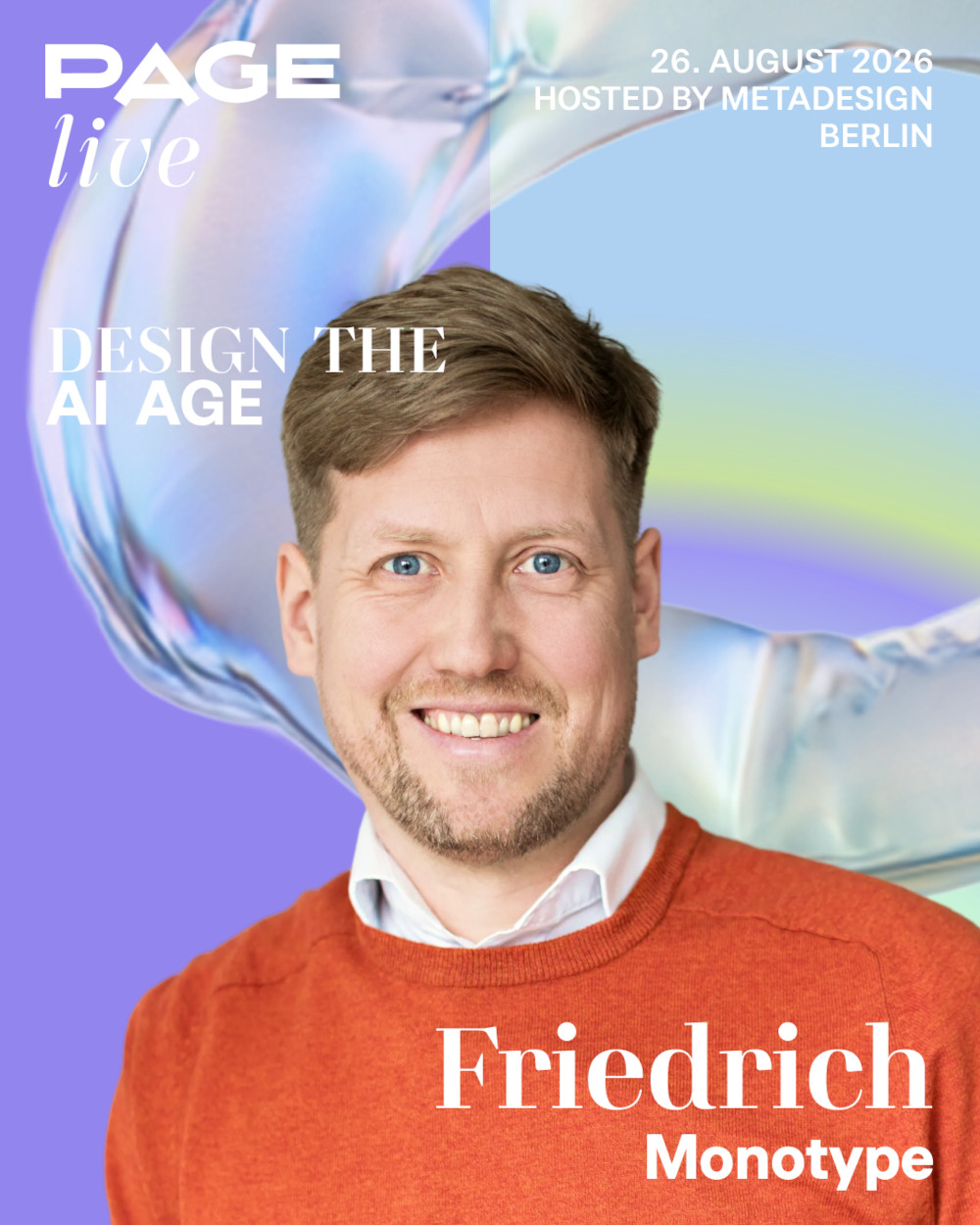 PAGE Live, Titelblild mit Friedrich