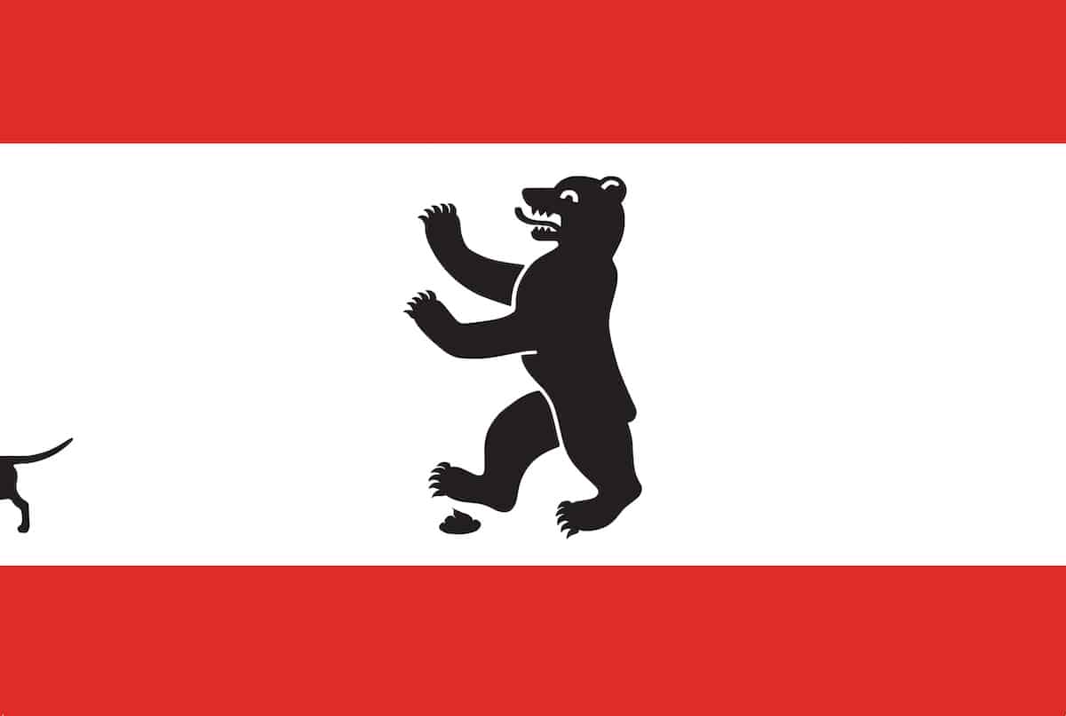 Fons Hickmann, Markus Büsges, Berliner Flagge, 2007, Siebdruck © Fons Hickmann, Markus Büsges