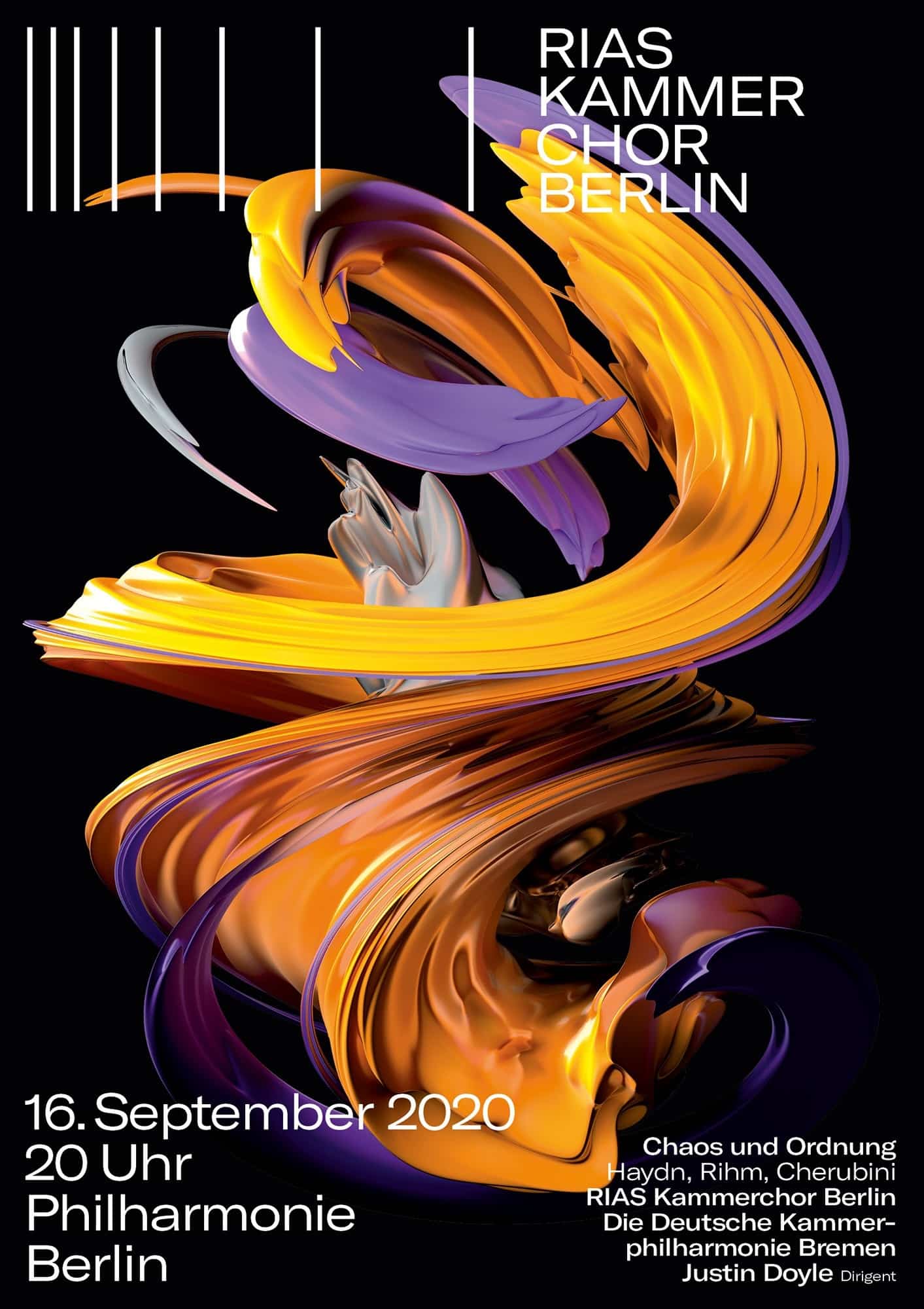 Fons Hickmann, Raúl Kokott, Paul Theisen, Björn Wolf, RIAS Kammerchor Berlin, aus einer Serie, 2020, Offset- und Digitaldruck © Fons Hickmann, Raúl Kokott, Paul Theisen, Björn Wolf