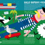 Jan Kruse von Human Empire hat »Das große Hamburg-Erklär-Buch« illustriert, erschienen im Junius Verlag